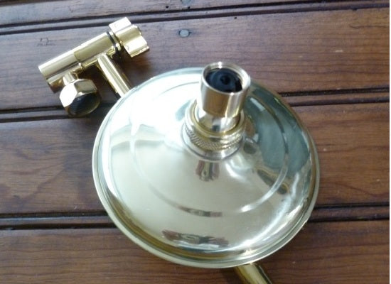 5 inch Euro Rain Shower Head with 15 inch locking extension arm
