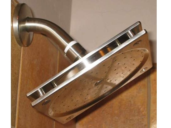 6 inch Square Heavy Brass Shower Head