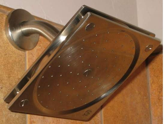 6 inch Square Heavy Brass Shower Head