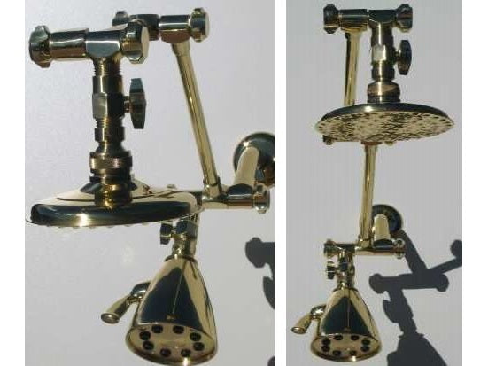 Dual Arms with Deluxe Shower Heads