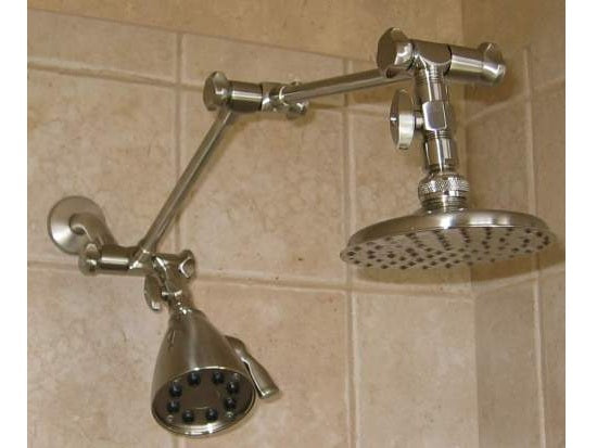 Dual Arms with Deluxe Shower Heads