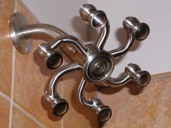 Octopus Brass Shower Head