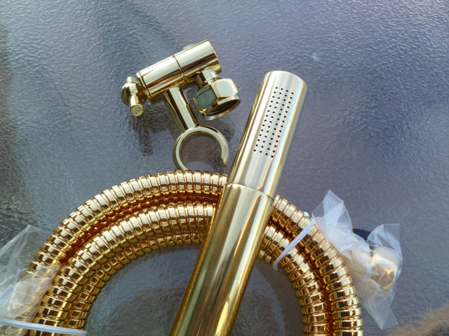 Solid Brass Wand Hand Shower Head