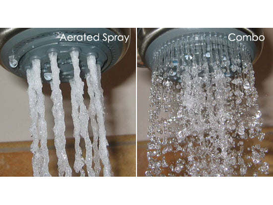 5 Setting with Non-Slip Grip Massage Hand shower Set