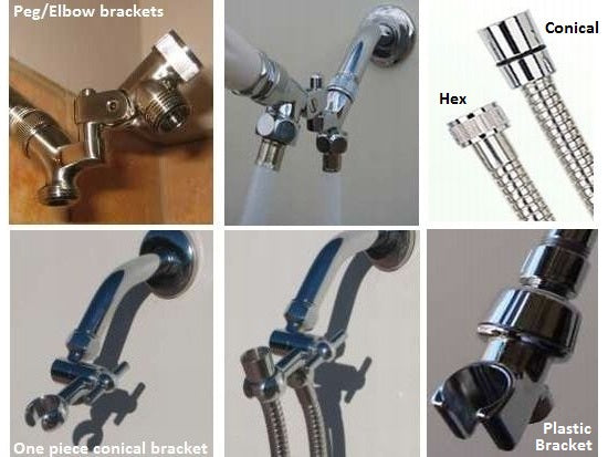Solid Brass Wand Hand Shower Head