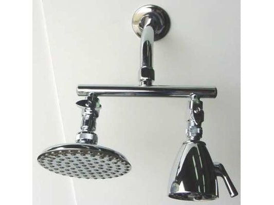 Dual Shower Heads - Euro 5" RainShower and Giessdorf 6 Jet