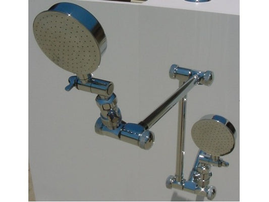 Dual Shower Arms with Aussie RainShower Heads
