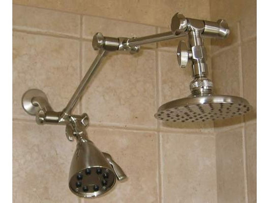 Dual Arms with Deluxe Shower Heads