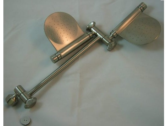 Dual Paddle Rain Shower Shower Head