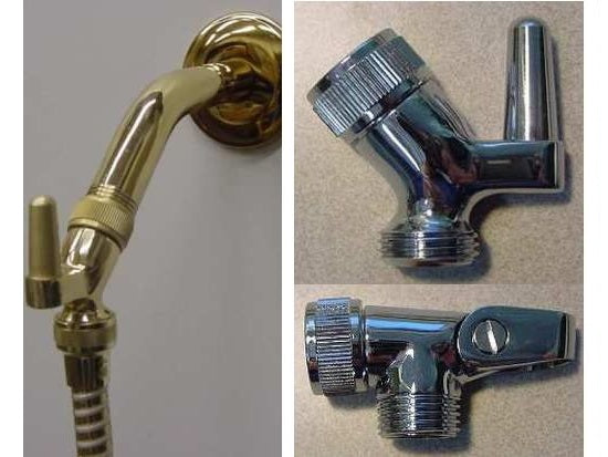 All Brass Peg/Elbow Hand Shower Brackets