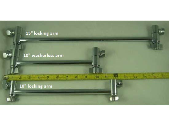 Locking Brass Extension Arms